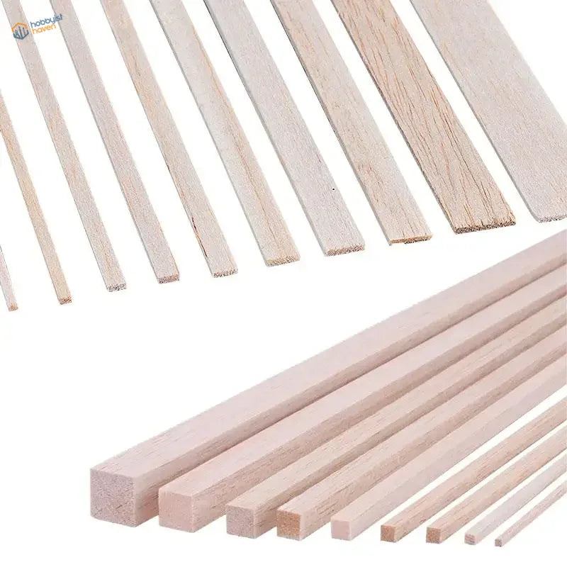 20~50pcs Balsa Wood Sticks & Strips