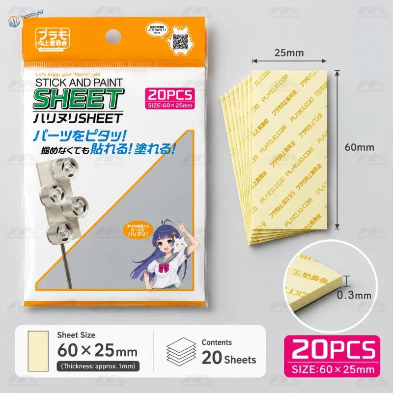 20 pièces de feuilles Stick and Paint Plamokojo