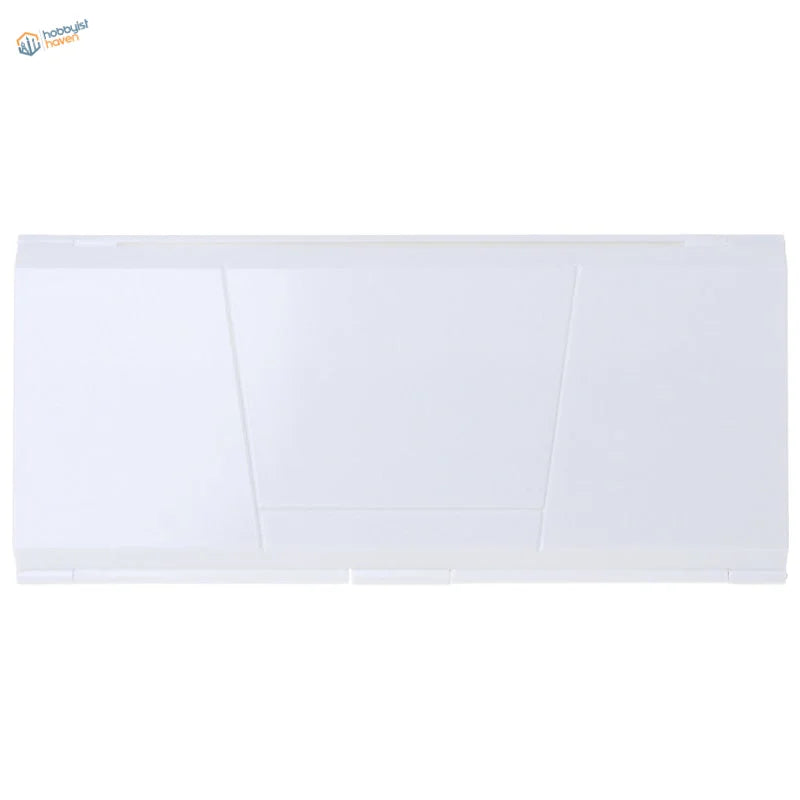 White glossy 24 grid watercolor paint palette organizer with 3 compartments