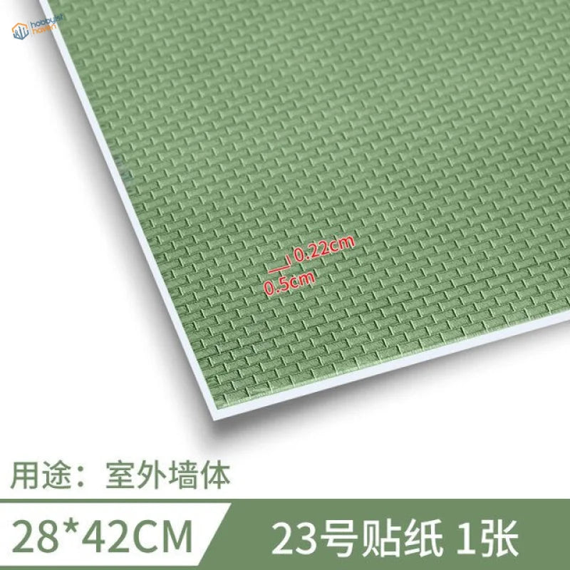 280x420mm adhesive floor green textured wall sticker 28x42cm replica