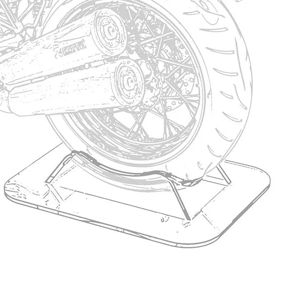 MENG 1/12 black metal motorcycle display stand with adjustable legs