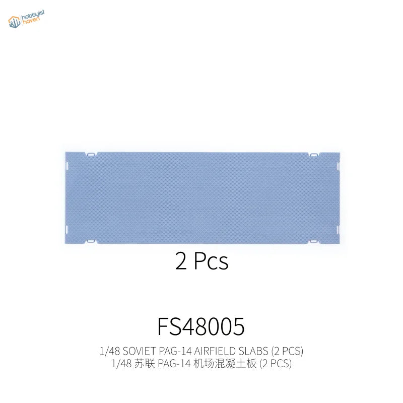 1/48 scale light blue textured Soviet airfield slab, PAG-14 model