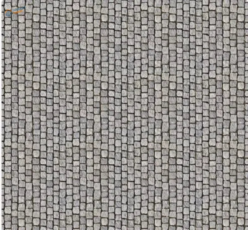 Gray cobblestone sticker sheets, 2pcs floor wall pattern