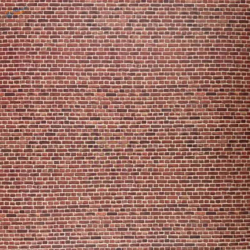 Red brick wall sticker sheets, 2pcs floor wall simulating uniform pattern