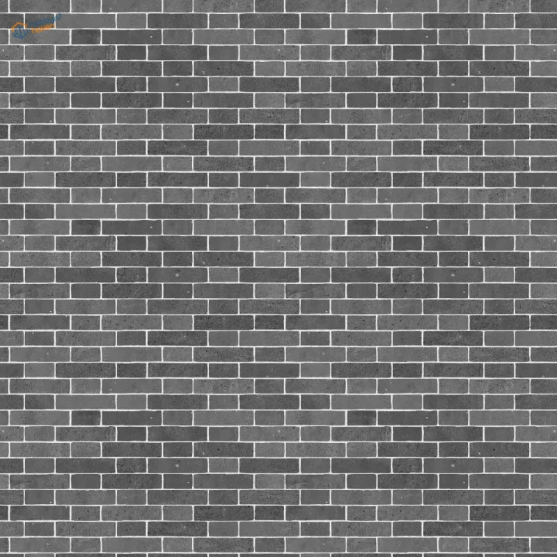 Gray brick wall sticker sheets, 2pcs floor wall simulating design