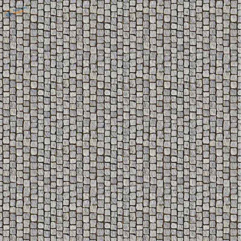 Gray cobblestone sticker sheets, 2pcs floor wall simulating interlocking pavement