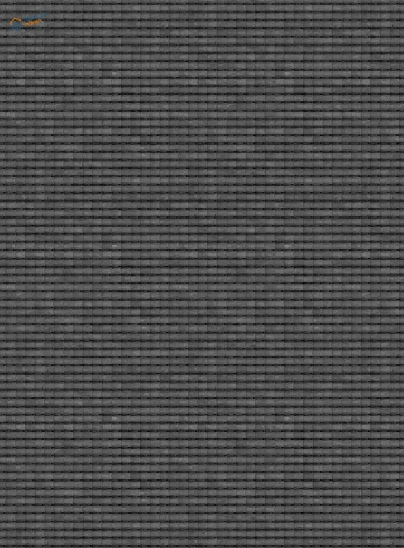 Dark gray woven roof simulating stickers with tight grid pattern