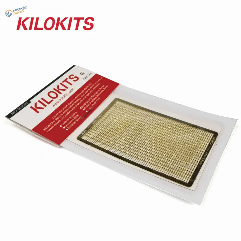 Kilokits 2pcs photo etched barbed wire tool with gold pin grid