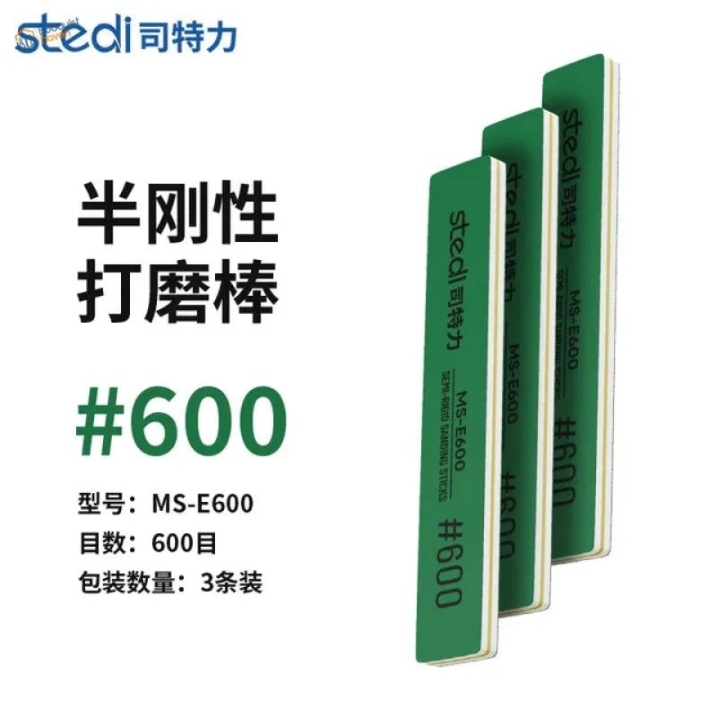 Green Stedi semi-rigid sanding sticks MS-E600 600 grit