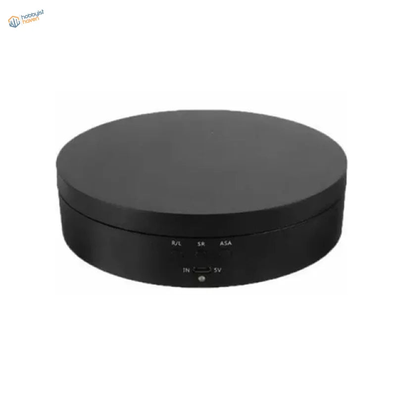 3 speeds electric rotating stand with matte black finish and control buttons