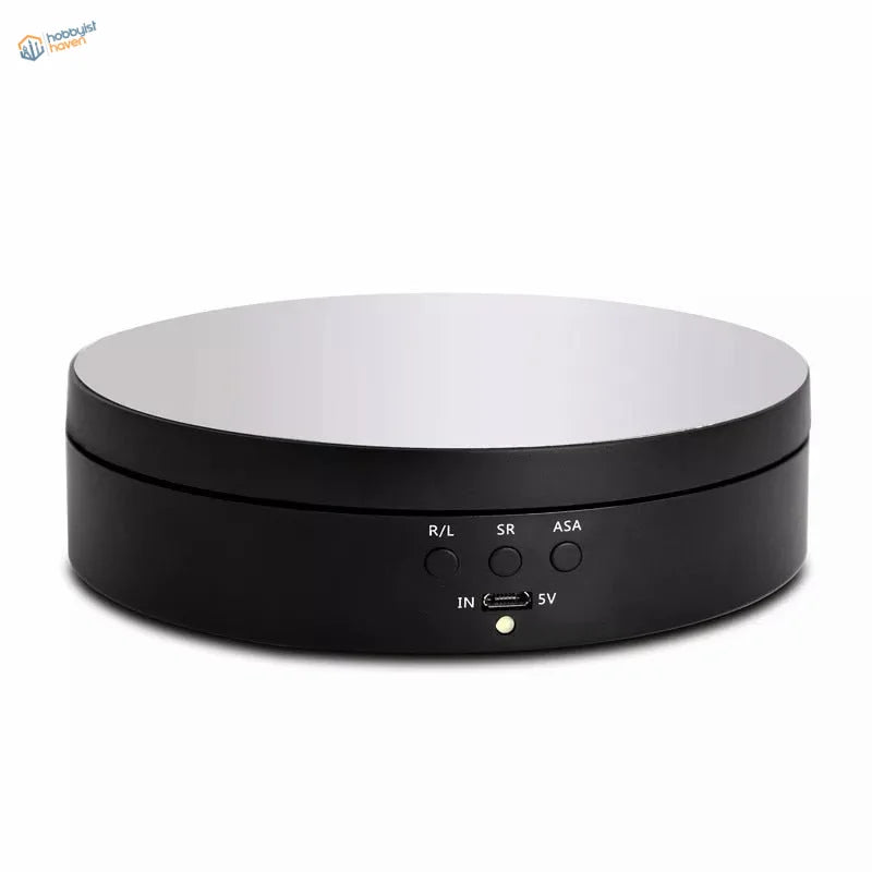 Black 360-degree rotating stand with silver top, r/l sr asa buttons for scale modeling tools