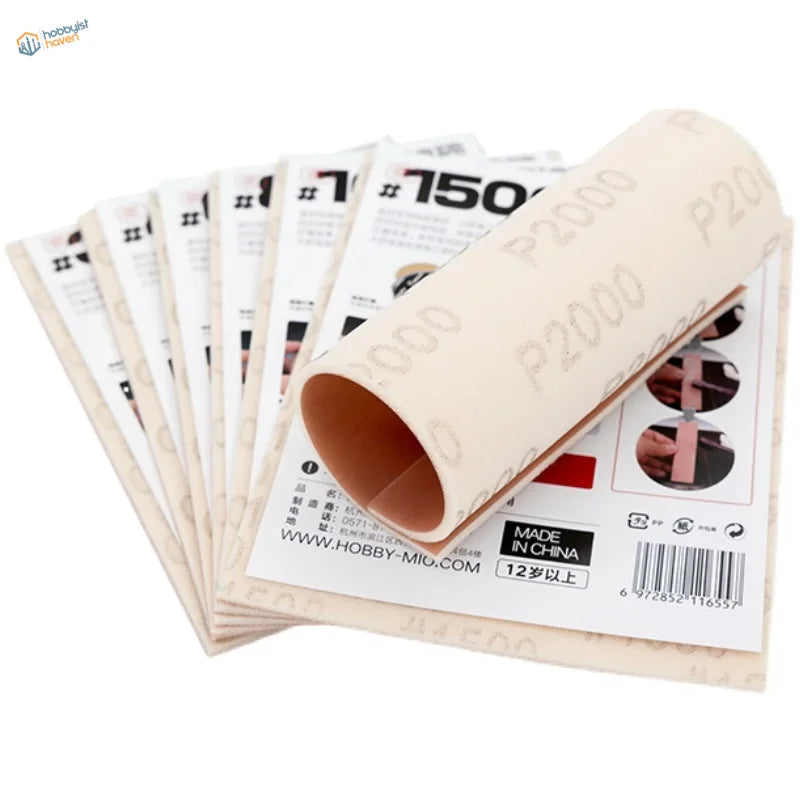 320-2000 sanding sponge with P2000 1500 grit beige sheets made in China