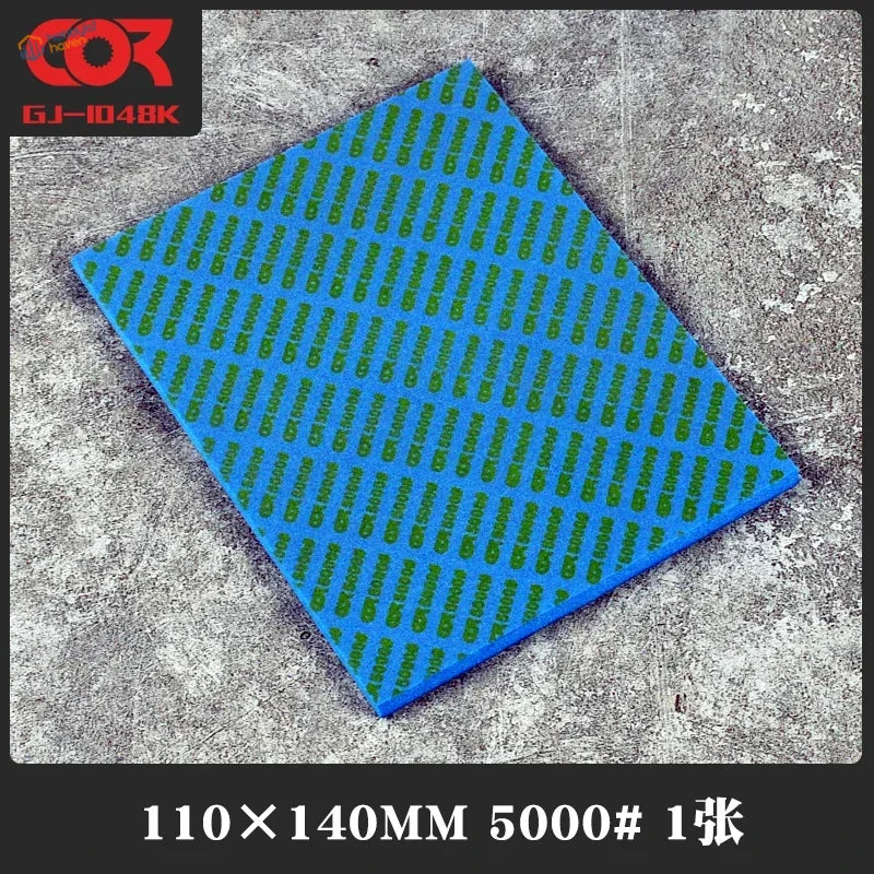 5000 grit blue sanding sponge with green Cor GJ-1048K pattern for hobby mio
