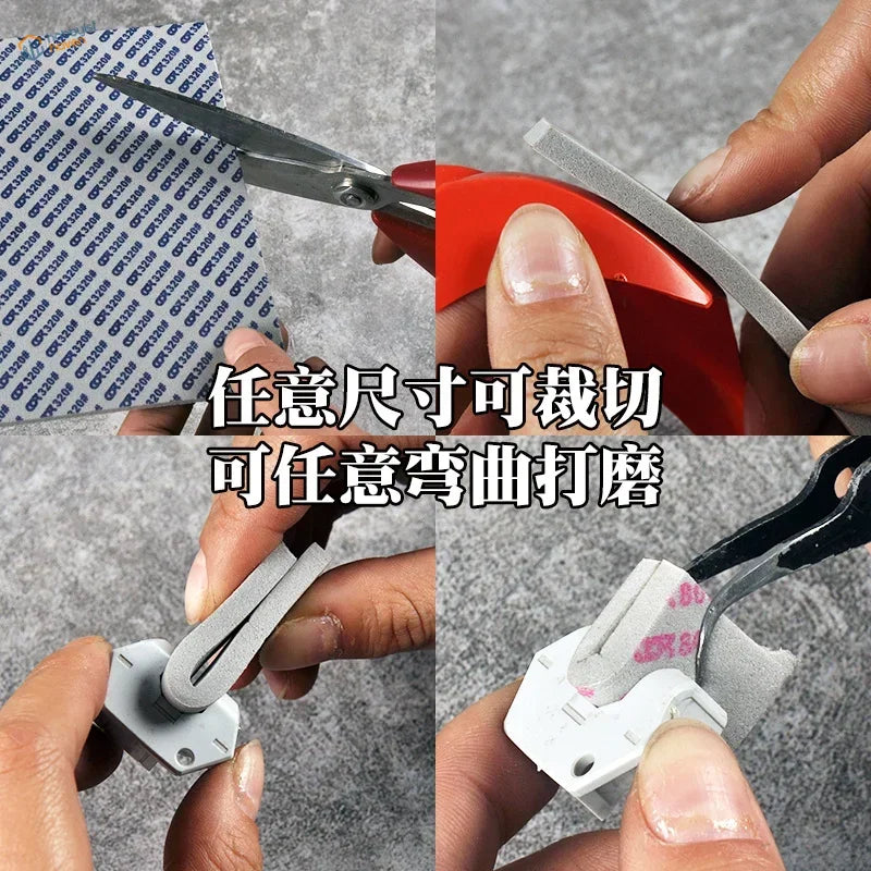 Gray flexible silicone strip with adhesive backing for #320-5000 sanding sponges