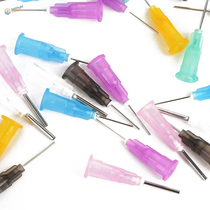35pcs blunt needles 16GA-25GA colorful tips for scale modeling