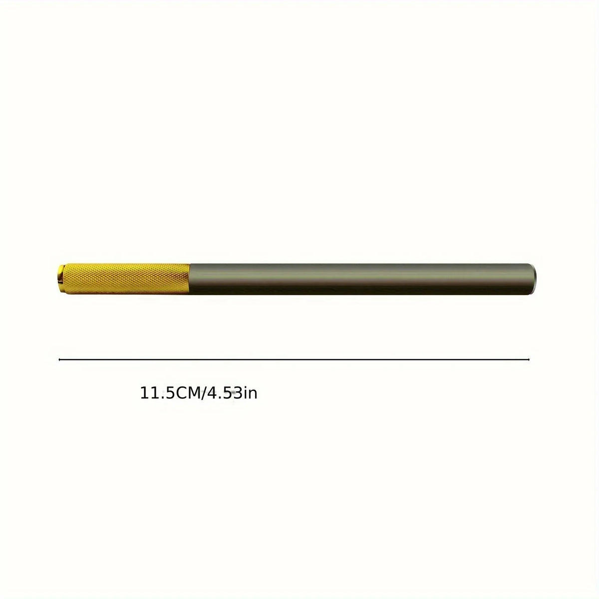 Sleek 11.5cm rivet making tool with gold handle and gray body