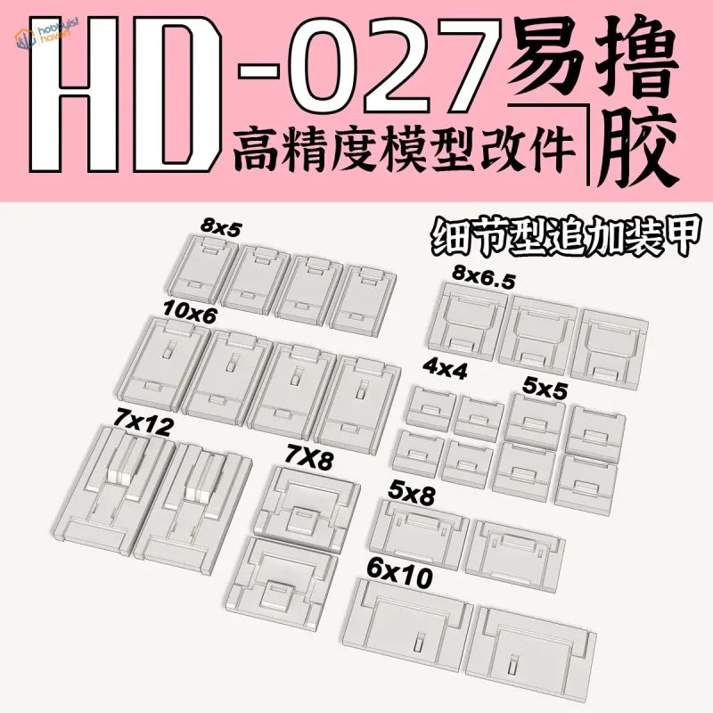 3D printed armor patches with clear plastic model repair putty for Gunpla
