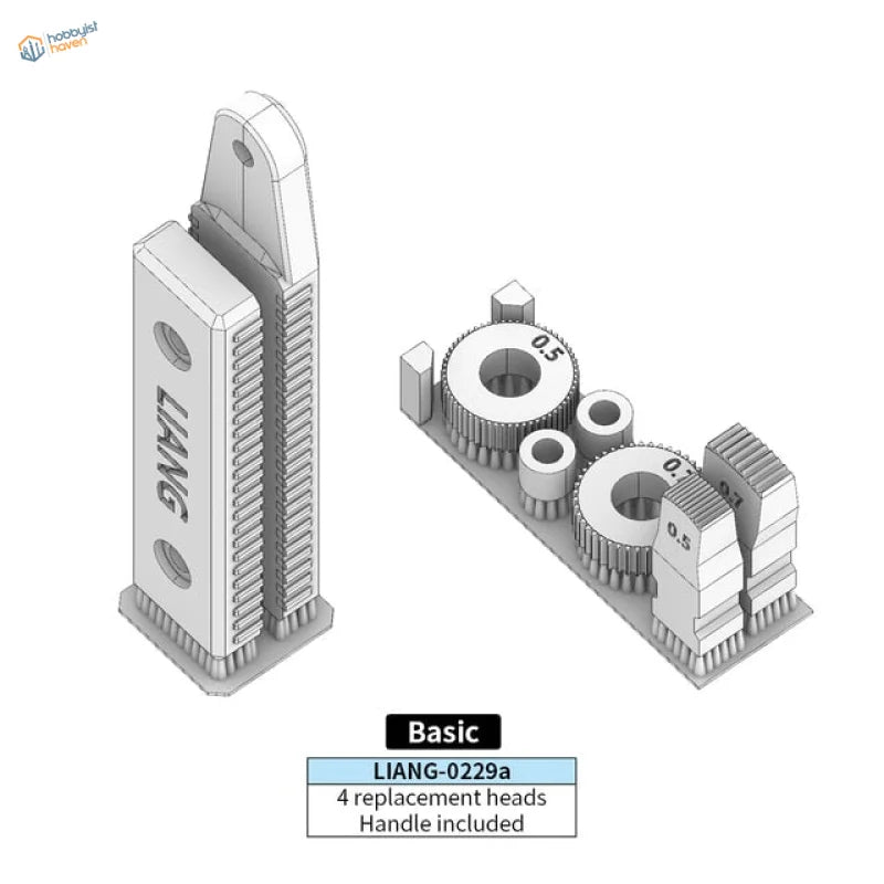 3D printed tool for zimmerit modeling with Liang-0229a set