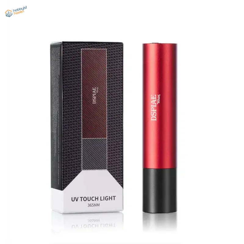 Red and black UV touch light pen on 3W ultraviolet light torch