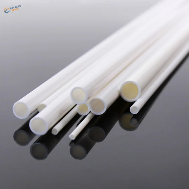 40pcs 2-10mm white black ABS round tubes for scale modeling