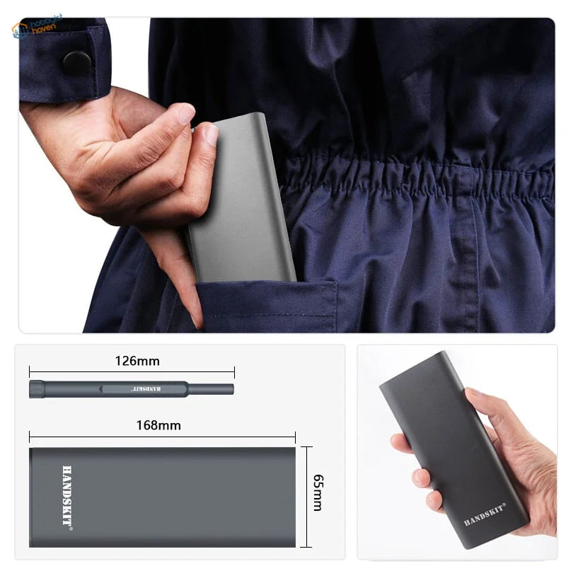 48-in-1 precision screwdriver kit in a slim magnetic case