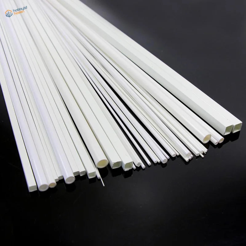 48pcs styrene round and square rods for scale modeling