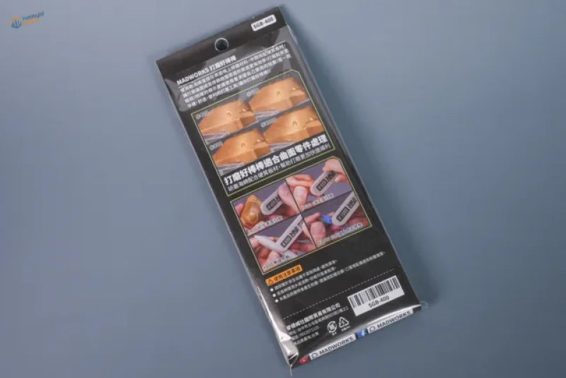 Black plastic packaging for 4pcs sanding sticks adhesive product