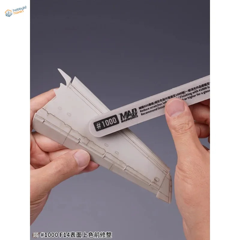 Mad Works #1000 fine grit sanding block for 4pcs sanding sticks