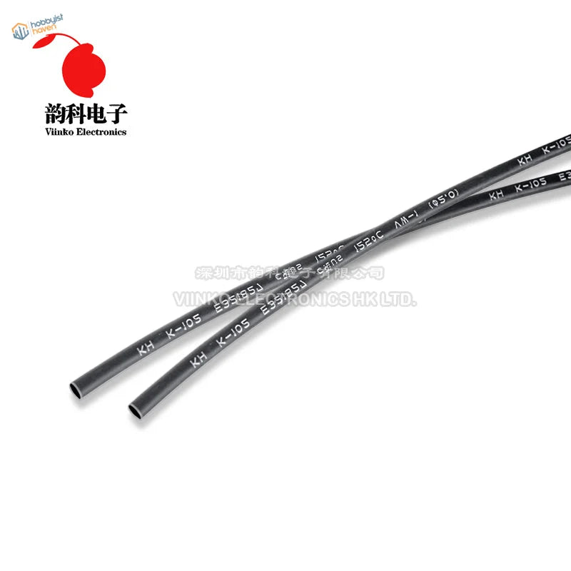 Black KH-105 heat shrink tube with specs, 0.6-4.5mm 5m lot