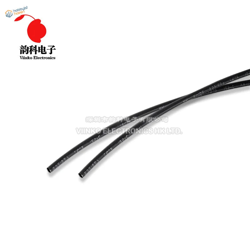 Vinko Electronics black heat shrink tube, 0.6-4.5mm 5m lot specs