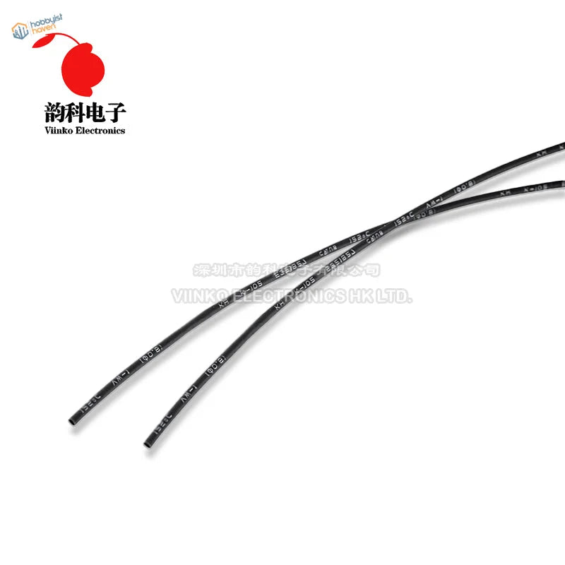 Black heat shrink tubing with white markings, 5m 5-13mm shrink tube