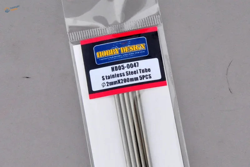 5 pcs 2mm stainless steel tubes for scale modeling, 200mm long