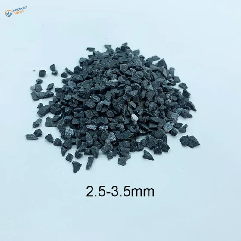 50g ballast gravel bag with 2.5-3.5mm black angular gravel
