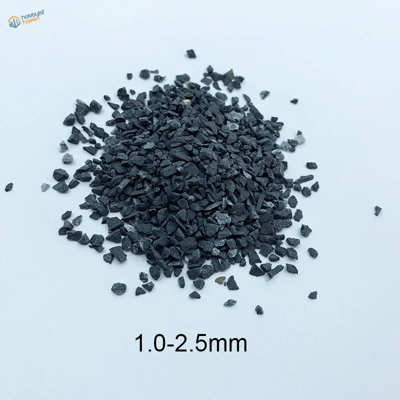50g ballast gravel bag with black jagged 1-2.5mm coarse gravel