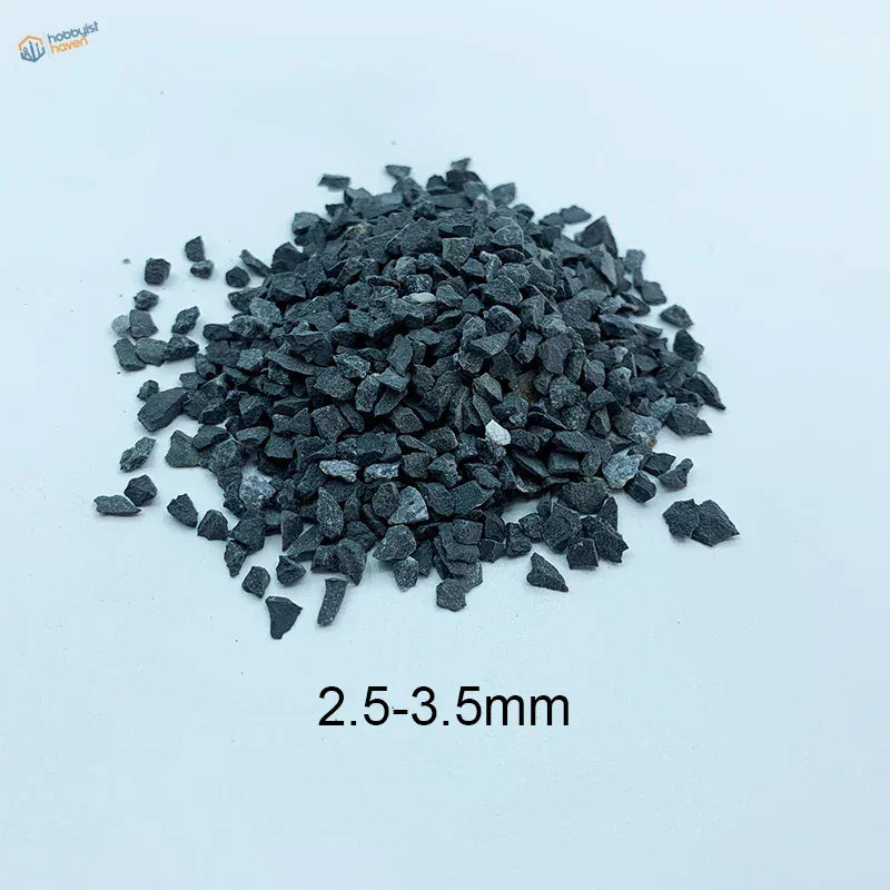 50g ballast gravel bag with 2.5-3.5mm black irregular pieces