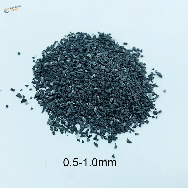 50g ballast gravel bag with black 0.5-1.0mm coarse jagged gravel