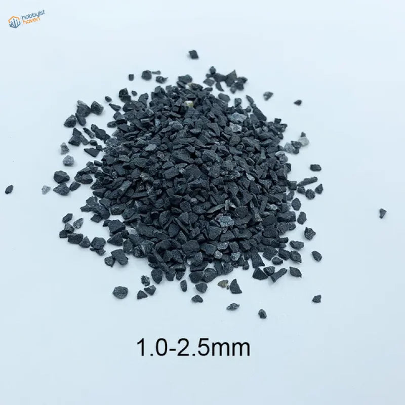 50g ballast gravel bag with black jagged-edged 1.0-2.5mm gravel