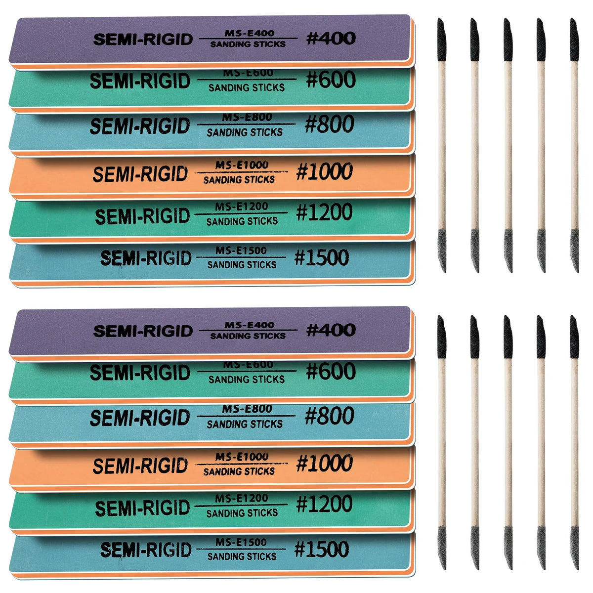 22pcs #400-1500 sanding sticks for tight spaces and scale modeling