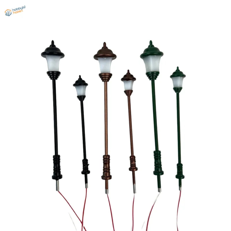 5 pièces de lampadaires LED à l'échelle HO/N
