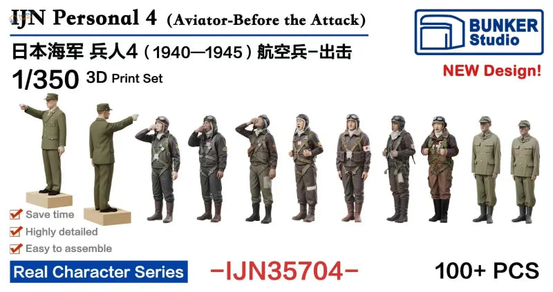60/80/100+ pz Figure Navali IJN della WWII 1/350