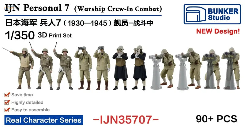 60/80/100+ pz Figure Navali IJN della WWII 1/350