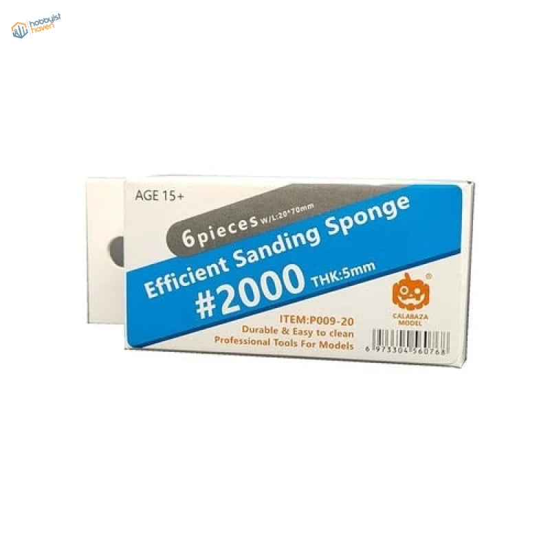 Calabaza 2000 grit sanding sponge set for scale modeling tools