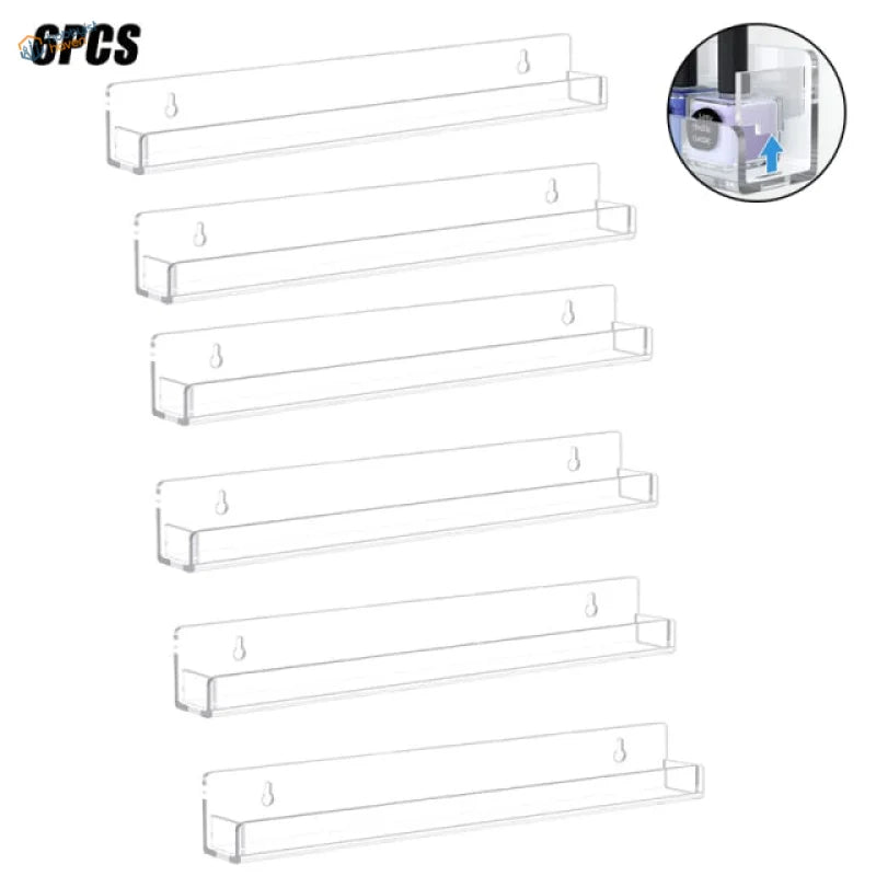 6pcs transparent paint display rack for scale modeling shelves