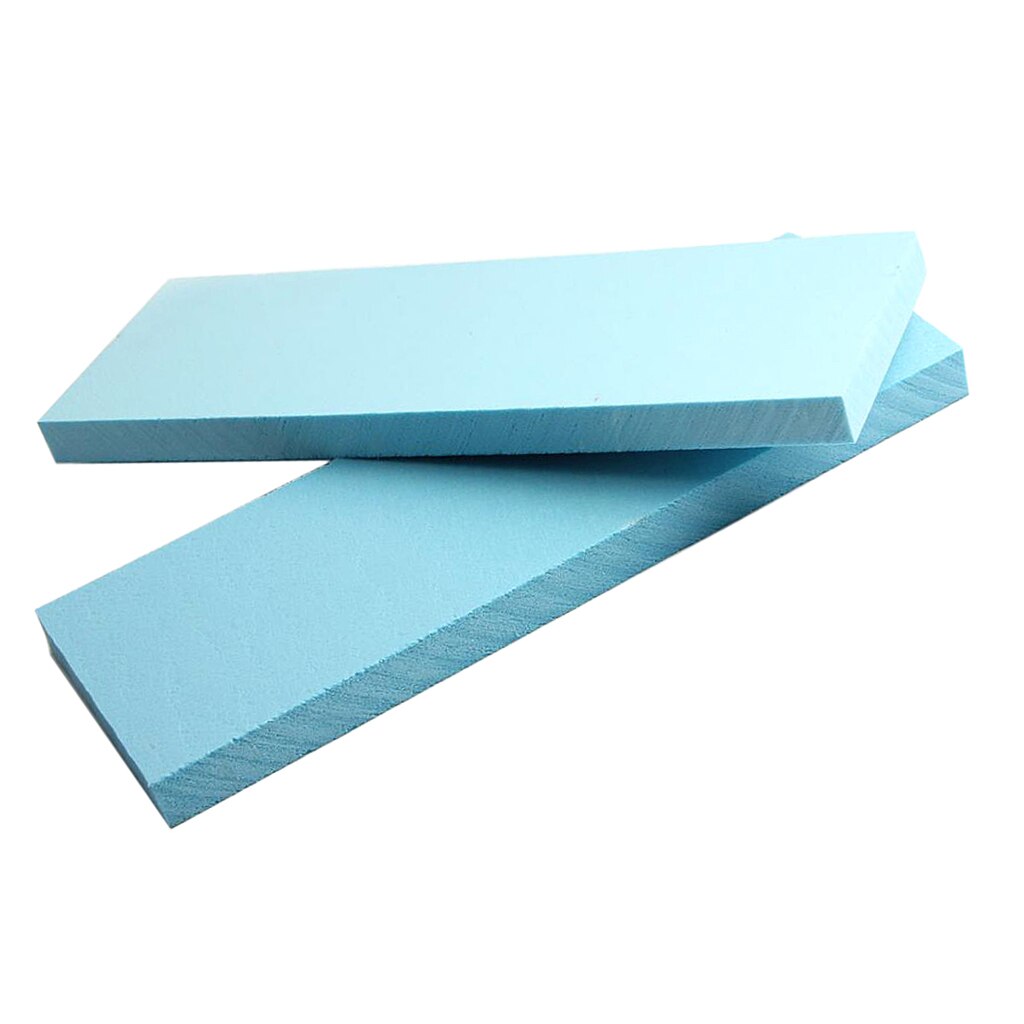 5pcs light blue foam slabs, rectangular textured boards with straight edges