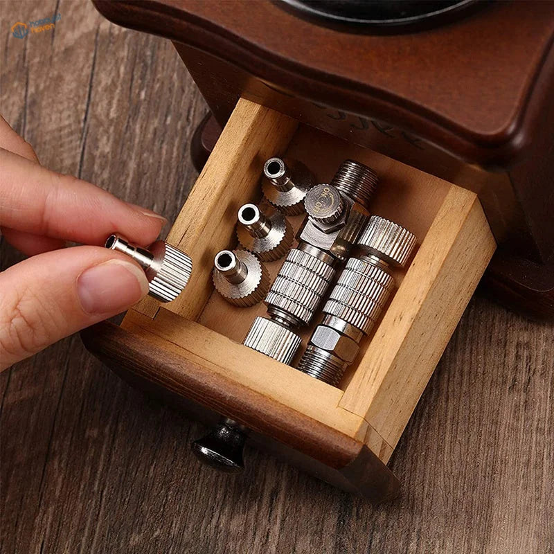 8pcs airbrush adapters set with quick disconnect threaded fittings
