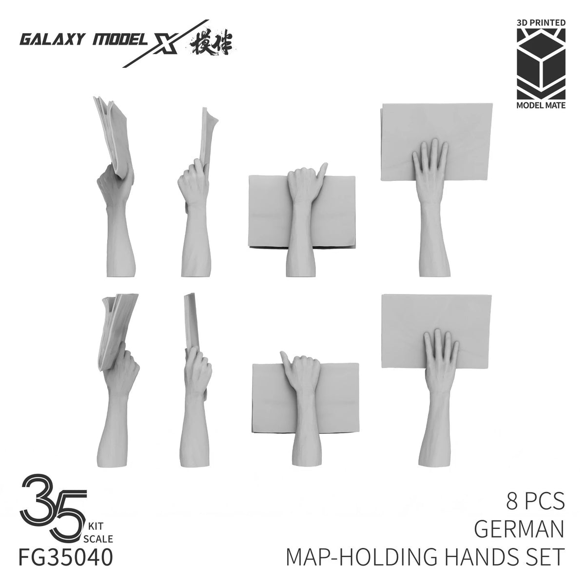 Galaxy Model FG35040 1/35 Allemand tenant une carte
