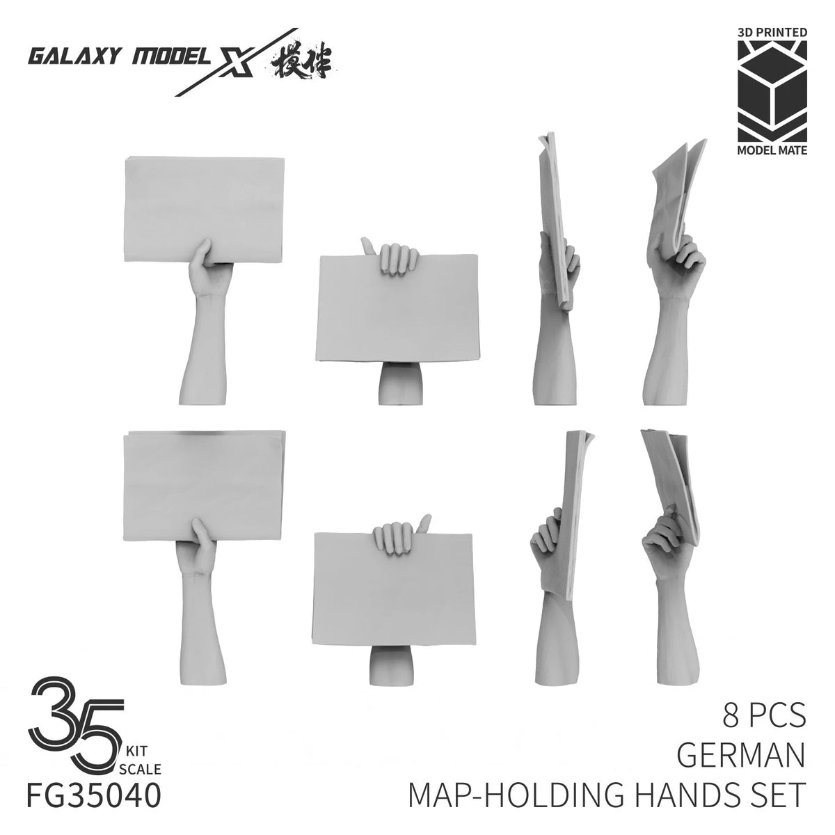 Galaxy Model FG35040 1/35 Allemand tenant une carte