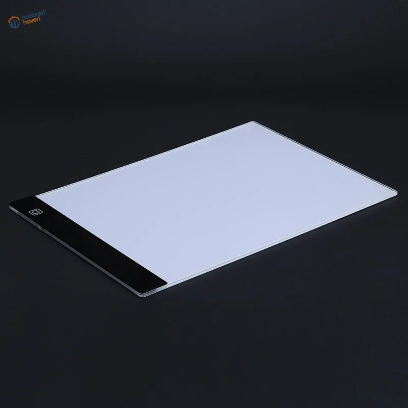 Sleek A3 A4 A5 three-level dimming LED drawing board with white surface