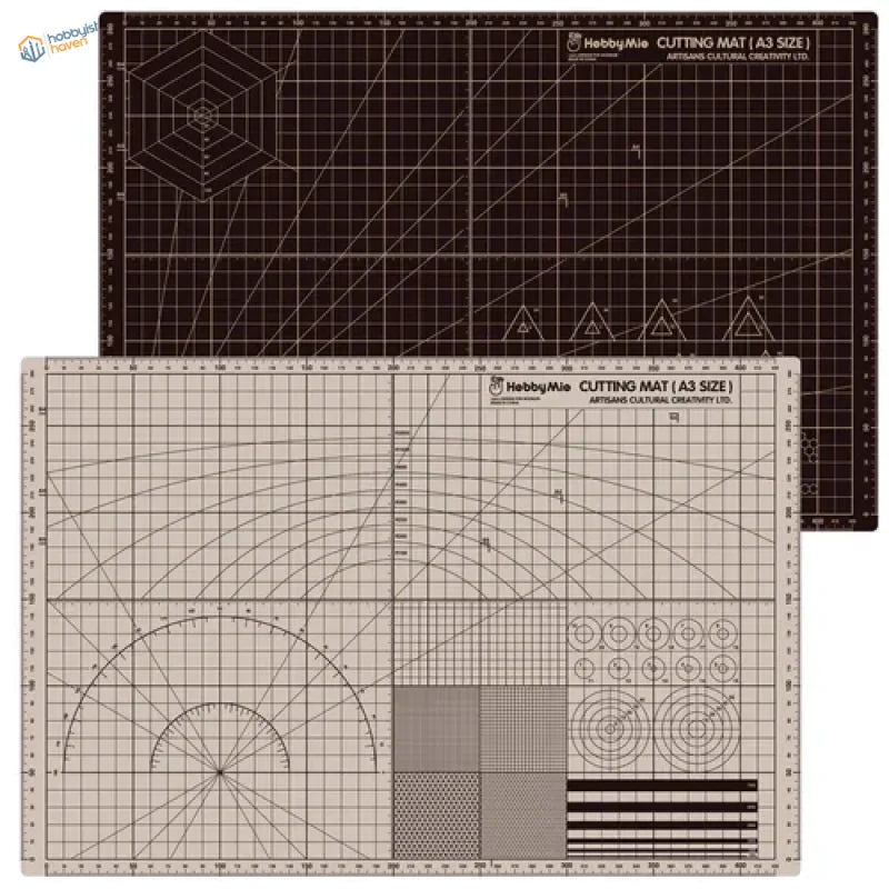 A3/A4 double-colored self-healing cutting mats with grid and patterns