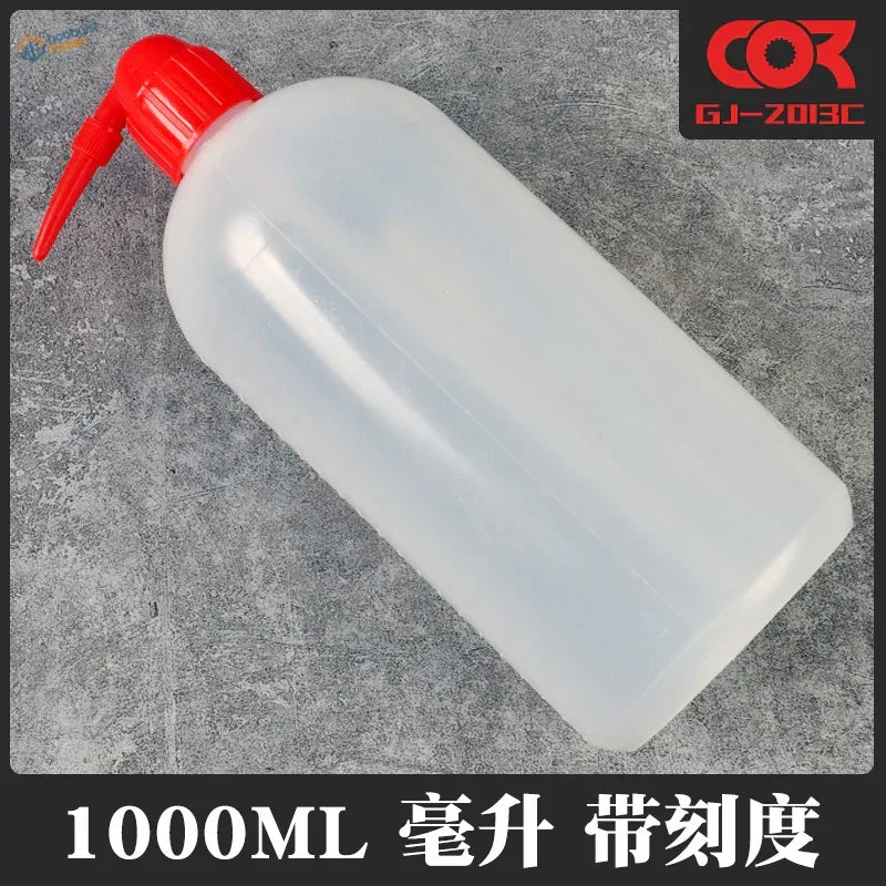 Clear Airbrush Cleaning Bottle GJ-2013C by Cor with red nozzle
